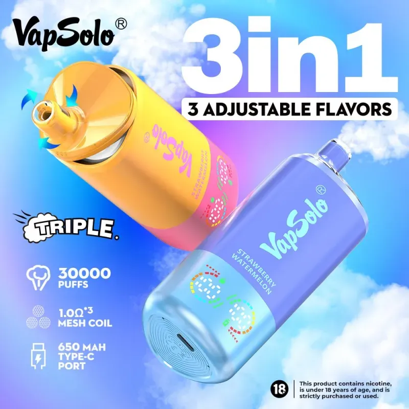 Recenzia Vapsolo Triple 30000 Puffs: Poctivý, dátový-pohľad na vape 3 v 1