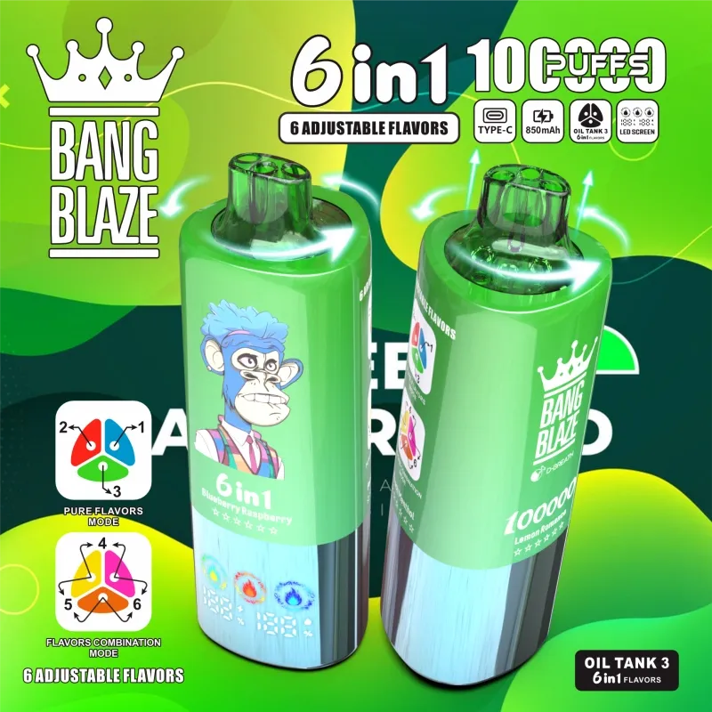 Bang Blaze 100 000 Puffs 100K 6v1 veľkoobchodný vape