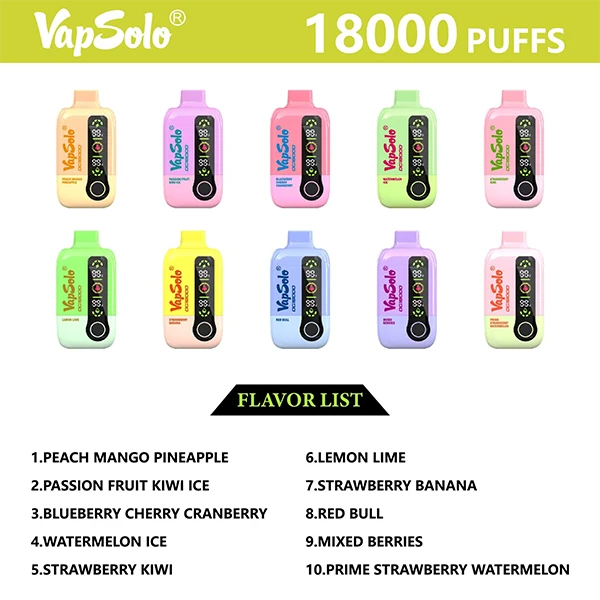 Vapsolo DG18000 Puffs Disposable Vape